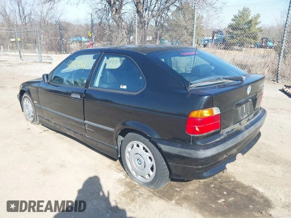 1998 BMW 3 Series 318tiA with VIN WBACG8321WKC84286, listed as a IAAI auction lot 41789161 with 177,827 mi miles. Bid and sale history available at carsss.com. Image 3.