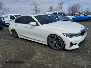 2021 BMW 3 Series 330i with VIN 3MW5R1J05M8B48878, listed as a Copart auction lot 47540515 with 53,516 mi miles and Salvage Title. Bid and sale history available at carsss.com. Image 4.