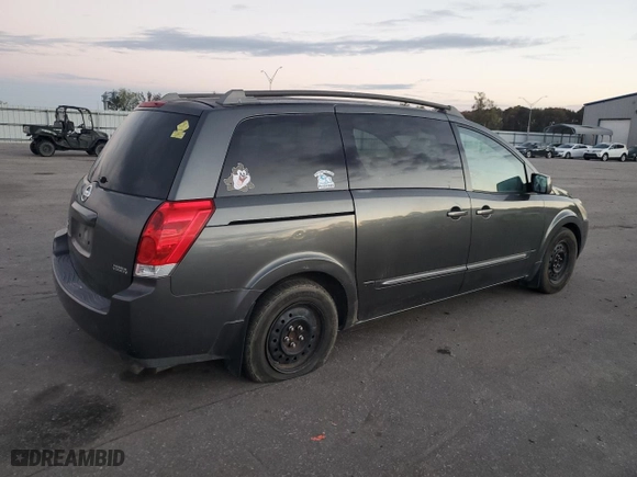 2006 Nissan Quest S Special Edition with VIN 5N1BV28U96N123803, listed as a Copart auction lot 80056554 with 126,667 mi miles and Salvage Title. Bid and sale history available at carsss.com. Image 3.