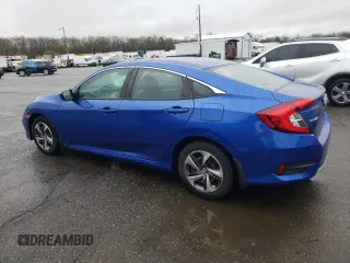 2020 Honda Civic LX with VIN 19XFC2F69LE216160, listed as a Copart auction lot 51995595 with 62,566 mi miles and Salvage Title. Bid and sale history available at DreamBid. Image 2.