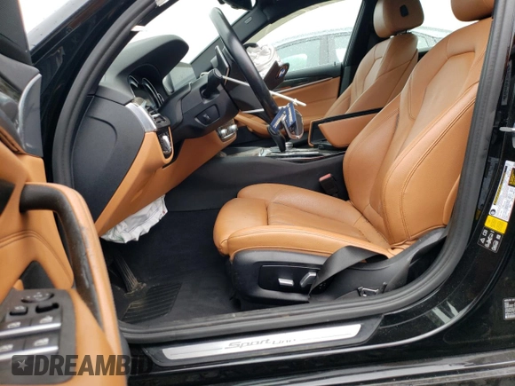 2017 BMW 5 Series 530i xDrive with VIN WBAJA7C30HG904334, listed as a Copart auction lot 54753125 with 71,083 mi miles and Salvage title. Bid and sale history available at DreamBid. Image 7.