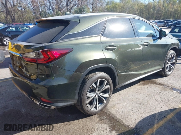 2022 Lexus RX 350 z VIN 2T2HZMDA9NC345426, wystawiony jako IAAI lot #40806565 z przebiegiem 17 592 mil mil oraz . Historia ofert i sprzedaży dostępna na DreamBid. Obrazek 4.