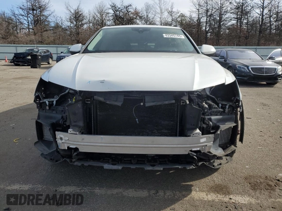 2022 Audi Q8 Premium Plus with VIN WA1BVBF1XND010860, listed as a Copart auction lot 43345745 with 34,568 mi miles and Salvage Title. Bid and sale history available at carsss.com. Image 5.