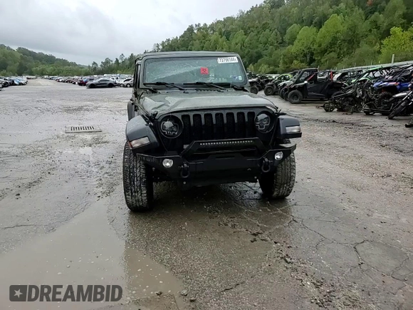 2022 Jeep Wrangler Unlimited Sport S with VIN 1C4HJXDN2NW132471, listed as a Copart auction lot 72798144 with 39,106 mi miles and Non Repairable. Bid and sale history available at carsss.com. Image 10.