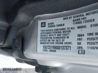 2008 Chevrolet Colorado Work Truck with VIN 1GCCS199088137371, listed as a IAAI auction lot 41609677 with 177,004 mi miles. Bid and sale history available at carsss.com. Image 9.