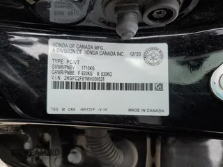 2021 Honda Civic Sport with VIN 2HGFC2F81MH006628, listed as a Copart auction lot 49218545 with Not Provided miles and Clean Title. Bid and sale history available at DreamBid. Image 12.
