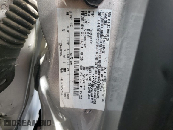 2014 Ford C-Max SEL with VIN 1FADP5BU6EL521326, listed as a Copart auction lot 47449925 with 114,234 mi miles and Salvage Title. Bid and sale history available at DreamBid. Image 14.