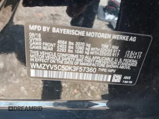 2019 MINI Countryman Cooper с VIN WMZYV5C50K3F57360, выставлен на аукционе IAAI как лот 42544175 с пробегом 92 939 миль миль и . История ставок и продаж доступна на DreamBid. Изображение 9.