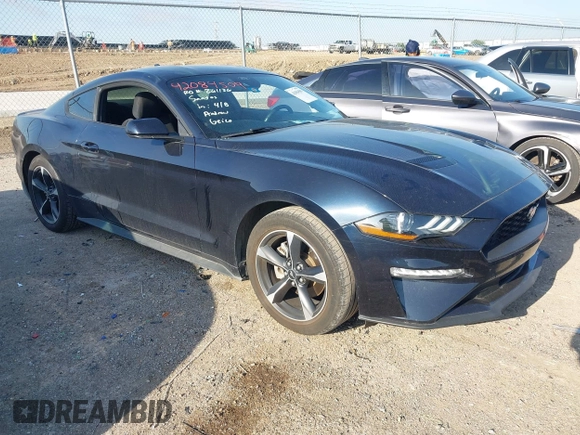 2021 Ford Mustang EcoBoost with VIN 1FA6P8TH0M5107683, listed as a IAAI auction lot 42084509 with 63,015 mi miles and . Bid and sale history available at DreamBid. Image 1.