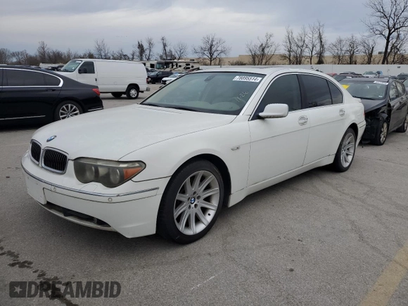 2005 BMW 7 Series 745Li z VIN WBAGN63545DS58481, wystawiony jako Copart lot #78895514 z przebiegiem Nie podano mil oraz Czysty tytuł • Clean title. Historia ofert i sprzedaży dostępna na DreamBid. Obrazek 1.