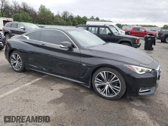2017 Infiniti Q60 Premium with VIN JN1EV7EL1HM553380, listed as a Copart auction lot 64293185 with 117,258 mi miles and Clean title. Bid and sale history available at DreamBid. Image 4.