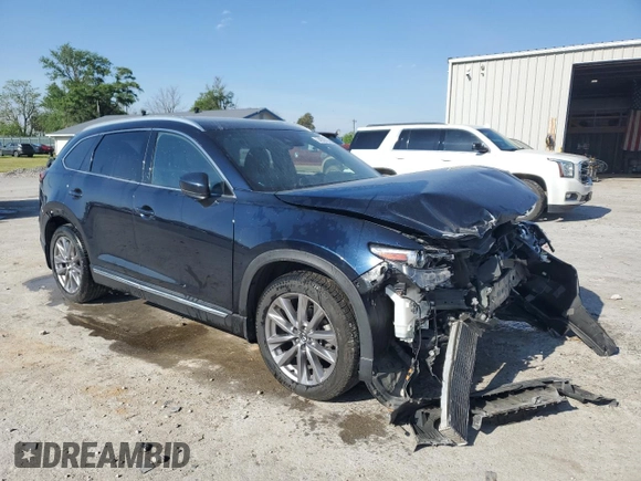 2021 Mazda CX-9 Carbon Edition with VIN JM3TCBDY2M0531245, listed as a Copart auction lot 54208795 with 80,645 mi miles and Salvage title. Bid and sale history available at DreamBid. Image 4.