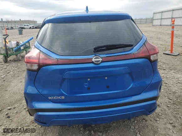 2022 Nissan Kicks S with VIN 3N1CP5BV7NL486379, listed as a Copart auction lot 52696535 with 22,226 mi miles and Non Repairable. Bid and sale history available at carsss.com. Image 6.