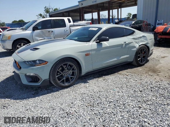 2021 Ford Mustang Mach 1 z VIN 1FA6P8R07M5555808, wystawiony jako Copart lot #56512115 z przebiegiem 19 974 mil mil oraz Szkoda całkowita • Salvage title. Historia ofert i sprzedaży dostępna na DreamBid. Obrazek 1.
