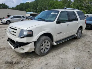 2007 Ford Expedition Limited с VIN 1FMFU19597LA90580, выставлен на аукционе Copart как лот 63920805 с пробегом Не указан миль и Списание • Salvage title. История ставок и продаж доступна на DreamBid. Изображение 1.