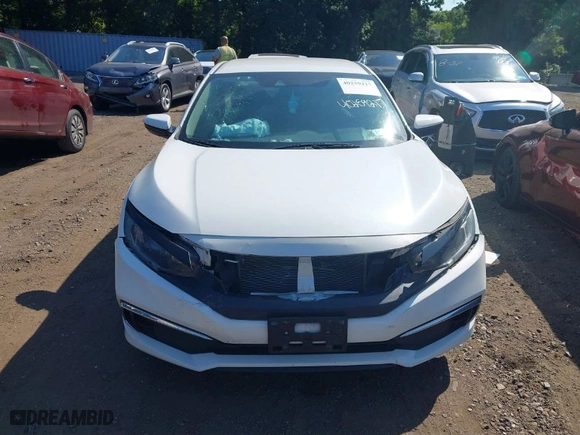 2020 Honda Civic Sedan LX with VIN 2HGFC2F68LH528718, listed as a IAAI auction lot 40259217 with 52,767 mi miles. Bid and sale history available at carsss.com. Image 12.