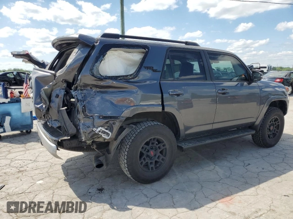 2021 Toyota 4Runner TRD Off Road Premium with VIN JTERU5JR4M5843435, listed as a Copart auction lot 56068635 with 79,307 mi miles and Salvage title. Bid and sale history available at DreamBid. Image 3.