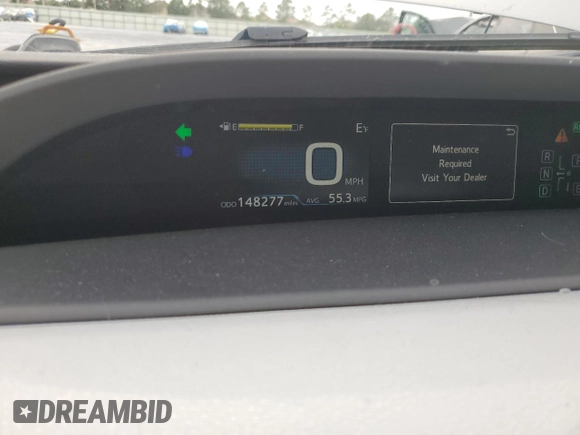2016 Toyota Prius Four with VIN JTDKARFU3G3018876, listed as a Copart auction lot 55205905 with 148,277 mi miles and Salvage Title. Bid and sale history available at DreamBid. Image 9.