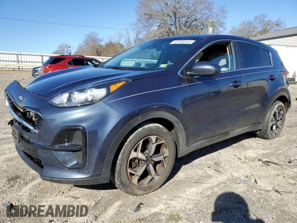 2021 Kia Sportage LX with VIN KNDPM3AC1M7888414, listed as a Copart auction lot 45308345 with 201,295 mi miles and Salvage Title. Bid and sale history available at DreamBid. Image 1.