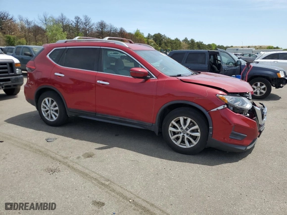 2017 Nissan Rogue SV with VIN 5N1AT2MN3HC772611, listed as a Copart auction lot 54137024 with 75,021 mi miles. Bid and sale history available at carsss.com. Image 4.