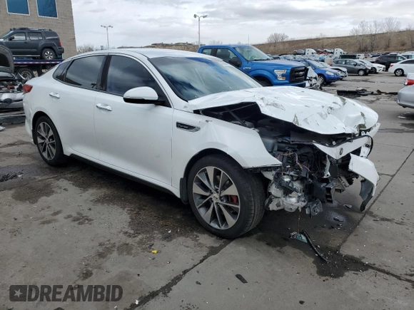 2016 Kia Optima SX Turbo with VIN 5XXGW4L23GG048523, listed as a Copart auction lot 47489175 with 91,922 mi miles and Salvage Title. Bid and sale history available at carsss.com. Image 4.