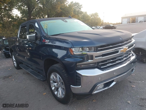 2019 Chevrolet Silverado 1500 LTZ with VIN 1GCUYGED9KZ127164, listed as a IAAI auction lot 40145862 with 101,408 mi miles. Bid and sale history available at carsss.com. Image 1.