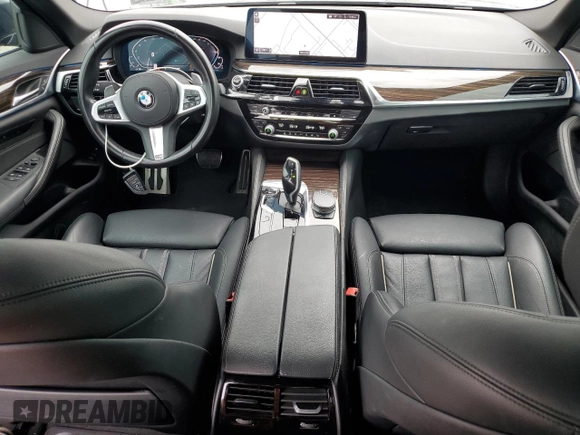 2021 BMW 5 Series 530e with VIN WBA13AG00MCF09677, listed as a Copart auction lot 54907205 with 50,033 mi miles and Salvage title. Bid and sale history available at DreamBid. Image 8.