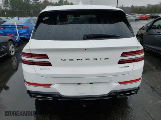 2021 Genesis GV80 Advanced + with VIN KMUHCESC5MU071477, listed as a Copart auction lot 46254893 with 0 mi miles. Bid and sale history available at carsss.com. Image 6.