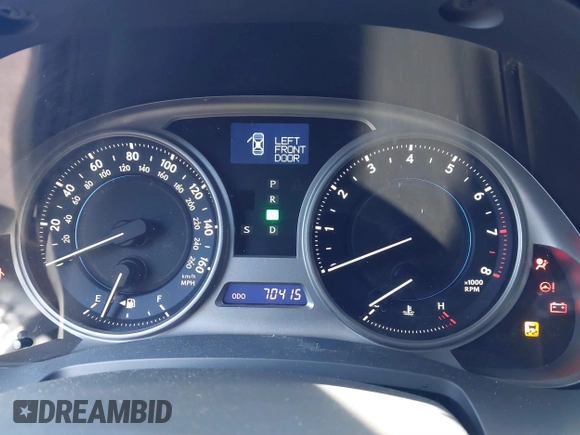 2010 Lexus IS 250 with VIN JTHCF5C28A5039993, listed as a IAAI auction lot 41833214 with 70,415 mi miles and . Bid and sale history available at DreamBid. Image 7.