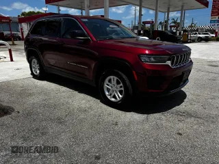 2024 Jeep Grand Cherokee Laredo X with VIN 1C4RJGAG3RC708070, listed as a Copart auction lot 66686465 with 51,973 mi miles and Clean title. Bid and sale history available at DreamBid. Image 1.