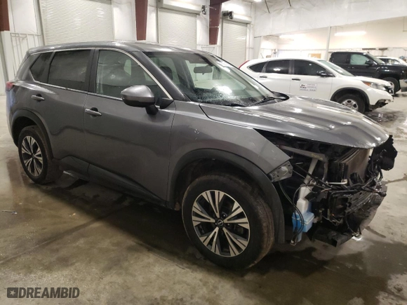 2022 Nissan Rogue SV with VIN 5N1BT3BB0NC670536, listed as a Copart auction lot 47064565 with 74,027 mi miles and Salvage Title. Bid and sale history available at carsss.com. Image 4.