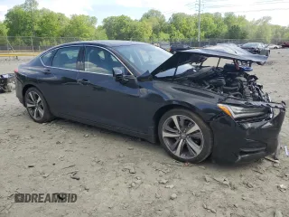 2021 Acura TLX Advance with VIN 19UUB5F65MA011856, listed as a Copart auction lot 54974865 with 29,390 mi miles and Salvage title. Bid and sale history available at DreamBid. Image 4.