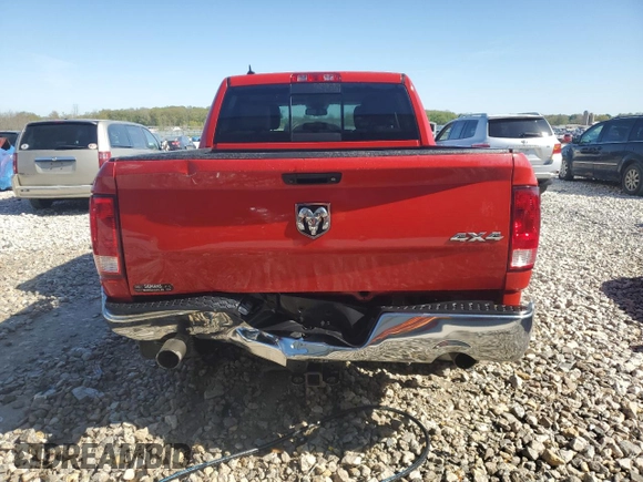 2018 Ram 1500 Big Horn with VIN 1C6RR7LTXJS167989, listed as a Copart auction lot 56012885 with 106,623 mi miles and Clean title. Bid and sale history available at DreamBid. Image 6.