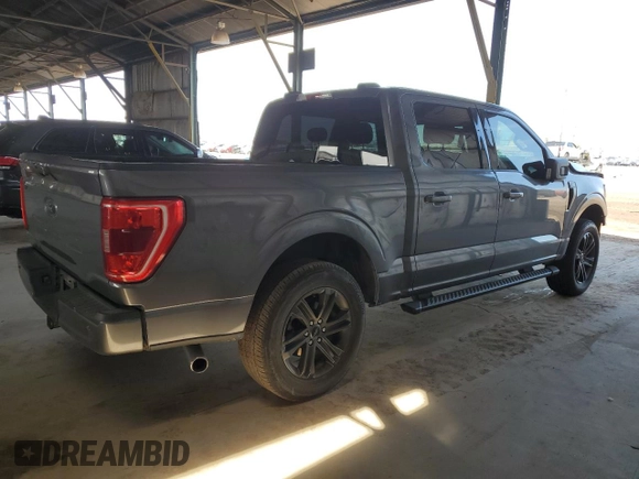 2021 Ford F-150 XL with VIN 1FTEW1C58MFB54623, listed as a Copart auction lot 55072405 with 115,374 mi miles and Salvage title. Bid and sale history available at DreamBid. Image 3.