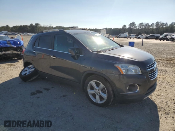 2016 Chevrolet Trax LTZ with VIN 3GNCJRSB2GL257355, listed as a Copart auction lot 89156525 with 81,010 mi miles and Salvage Title. Bid and sale history available at carsss.com. Image 4.