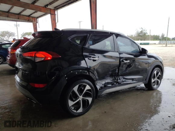 2017 Hyundai Tucson Sport with VIN KM8J33A29HU483713, listed as a Copart auction lot 45854785 with 55,968 mi miles and Salvage title. Bid and sale history available at DreamBid. Image 3.