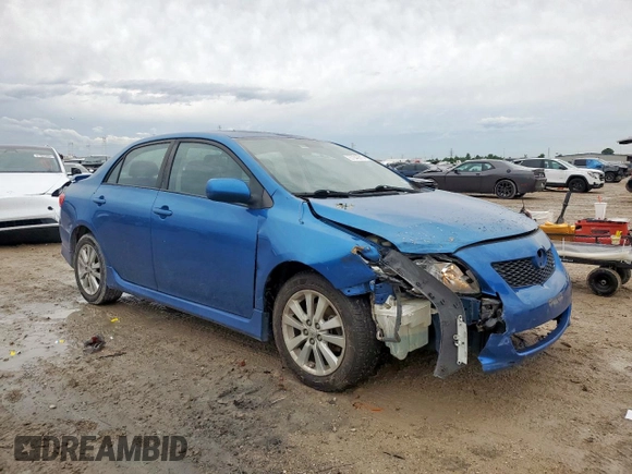 2010 Toyota Corolla with VIN 2T1BU4EE5AC498504, listed as a Copart auction lot 57043515 with 128,651 mi miles and Salvage title. Bid and sale history available at DreamBid. Image 4.