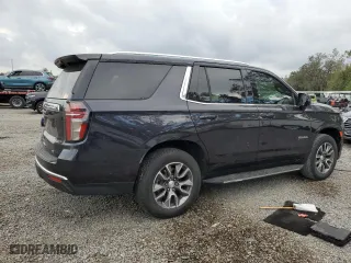 2022 Chevrolet Tahoe LT with VIN 1GNSCNKD6NR267554, listed as a Copart auction lot 79760064 with 20,889 mi miles and Salvage Title. Bid and sale history available at carsss.com. Image 3.