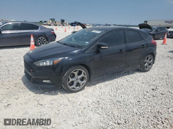 2018 Ford Focus ST with VIN 1FADP3L98JL216595, listed as a Copart auction lot 52825155 with 96,617 mi miles and Salvage Title. Bid and sale history available at DreamBid. Image 1.