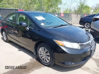 2012 Honda Civic LX with VIN 2HGFB2F50CH304692, listed as a IAAI auction lot 42037475 with 255,923 mi miles and . Bid and sale history available at DreamBid. Image 1.