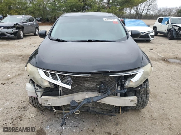 2012 Nissan Murano SV with VIN JN8AZ1MW9CW221598, listed as a Copart auction lot 46633315 with 186,270 mi miles and Non Repairable. Bid and sale history available at carsss.com. Image 5.