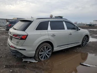 2024 Audi Q7 Premium Plus with VIN WA1LXBF79RD010132, listed as a Copart auction lot 46537955 with 10,664 mi miles and Salvage title. Bid and sale history available at DreamBid. Image 3.