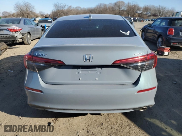2022 Honda Civic Sport with VIN 2HGFE2F50NH553150, listed as a Copart auction lot 46809705 with 30,065 mi miles and Salvage Title. Bid and sale history available at carsss.com. Image 6.