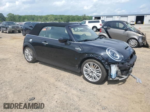2024 MINI Convertible Cooper S with VIN WMW43DL04R3S08581, listed as a Copart auction lot 54605515 with 13,197 mi miles and Salvage title. Bid and sale history available at DreamBid. Image 4.