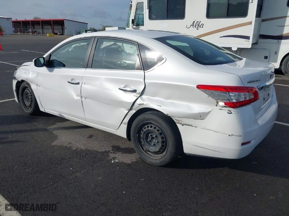 2014 Nissan Sentra SV with VIN 3N1AB7AP9EL606672, listed as a IAAI auction lot 41823739 with 171,146 mi miles. Bid and sale history available at carsss.com. Image 3.