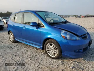 2007 Honda Fit Sport with VIN JHMGD37657S061775, listed as a Copart auction lot 69941734 with 213,944 mi miles and Salvage Title. Bid and sale history available at carsss.com. Image 4.