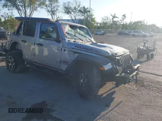 2020 Jeep Wrangler Unlimited Rubicon with VIN 1C4HJXFN1LW114022, listed as a IAAI auction lot 41760099 with 87,622 mi miles. Bid and sale history available at carsss.com. Image 1.