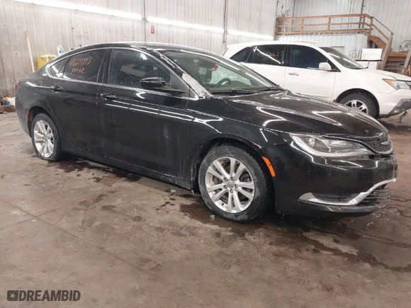 2015 Chrysler 200 Limited with VIN 1C3CCCAB2FN696575, listed as a IAAI auction lot 41623373 with 191,872 mi miles. Bid and sale history available at carsss.com. Image 1.