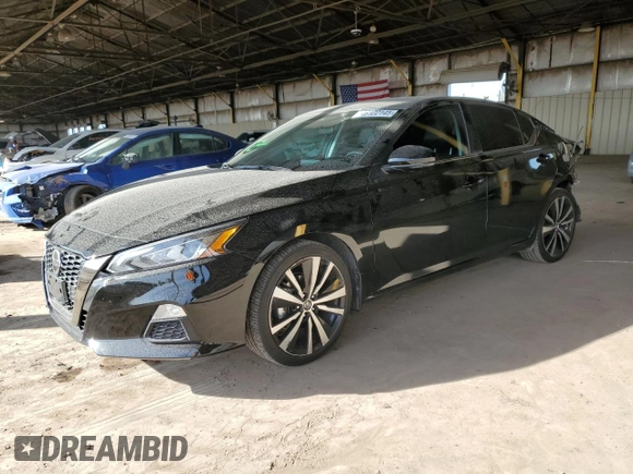 2021 Nissan Altima 2.5 SR with VIN 1N4BL4CV1MN411081, listed as a Copart auction lot 46122145 with 25,497 mi miles and Salvage Title. Bid and sale history available at carsss.com. Image 1.