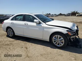 2019 Mercedes-Benz C 300 with VIN 55SWF8DB2KU283071, listed as a Copart auction lot 59438405 with 29,106 mi miles and Salvage title. Bid and sale history available at DreamBid. Image 4.